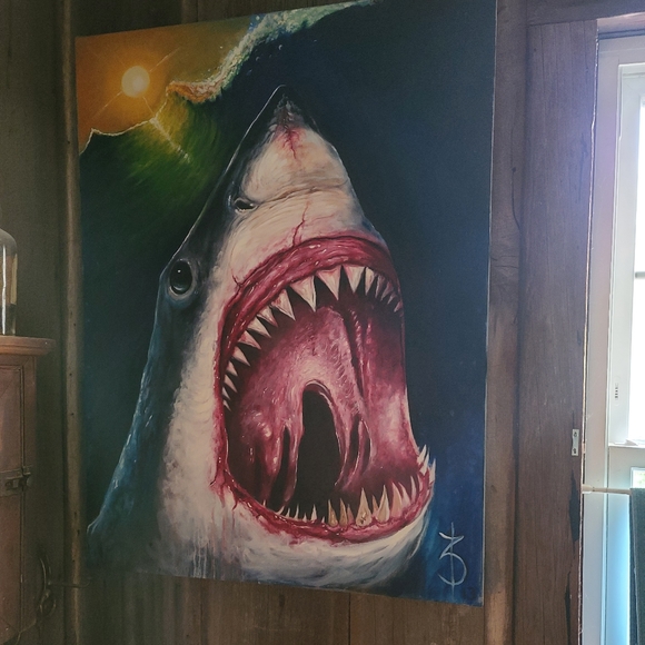 Shark paining [dunn orginal] - Picture 2 of 2